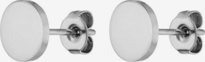 PURELEI Ohrstecker 'Coin' in silber / perlweiß, Produktansicht