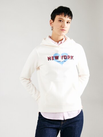 Tommy Jeans Sweatshirt 'NYC' in White: front
