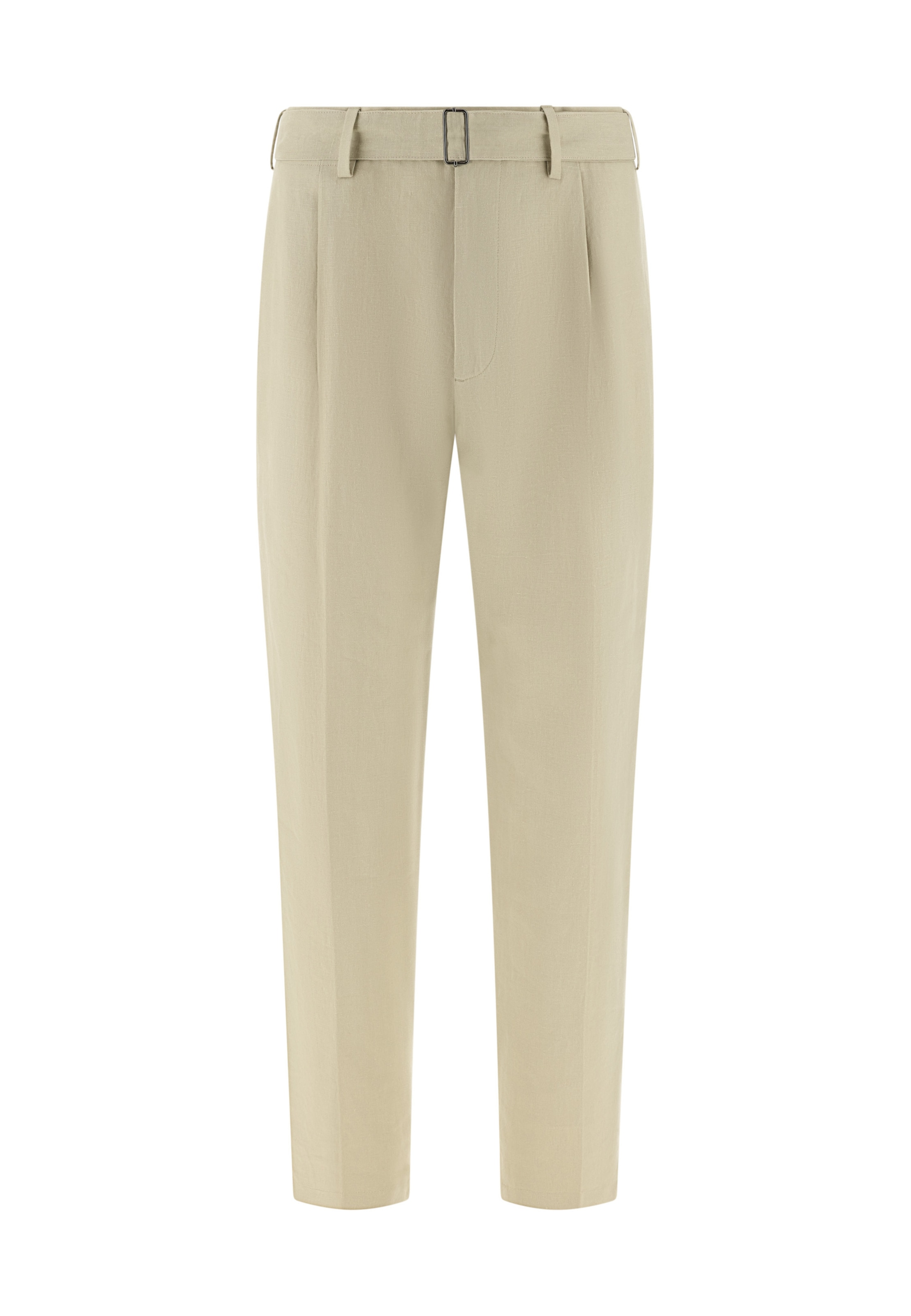 Coupe slim Pantalon chino Boggi Milano en beige : devant
