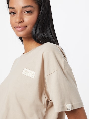 ALPHA INDUSTRIES Shirt in Beige