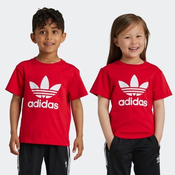 ADIDAS ORIGINALS Shirt 'Trefoil' in Red: front