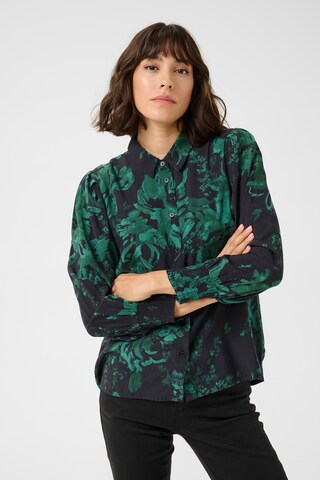 Kaffe Blouse 'Isa' in Zwart: voorkant