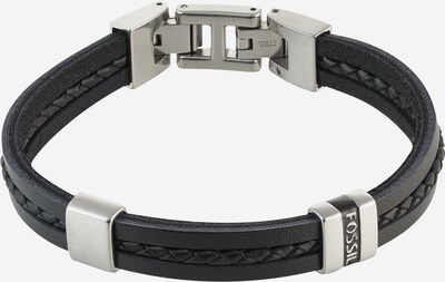 FOSSIL Bracelet in Silver grey / Black, Item view