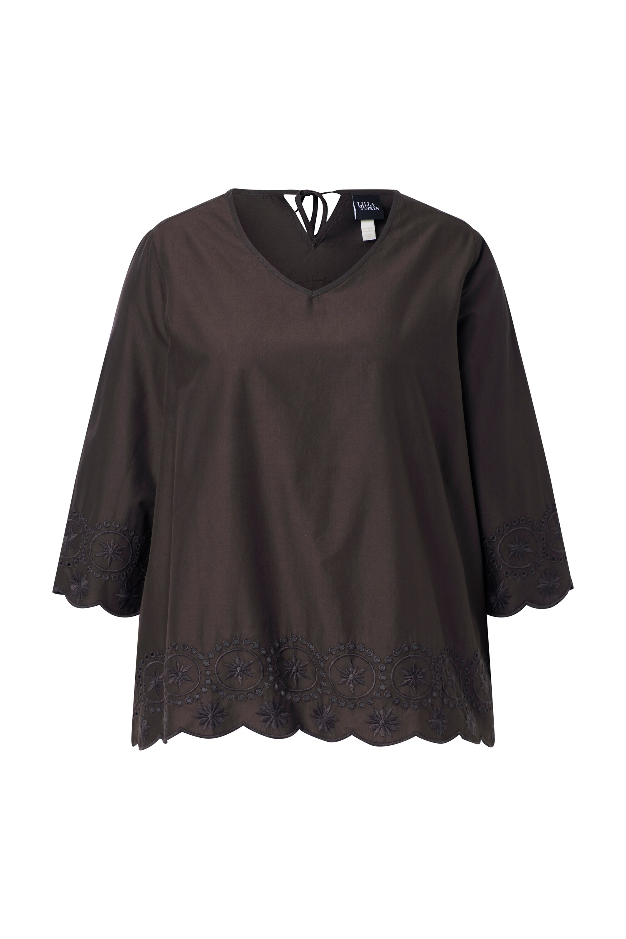 Ulla Popken Bluse in Braun: Vorderseite