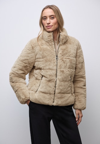 STREET ONE Winter Jacket in Beige: front