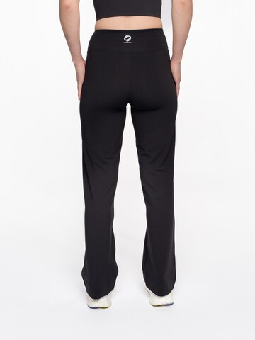 mymotus Wide leg Sportbroek 'Damen Sporthose , myotus® ladies jazzpant YW101' in Zwart