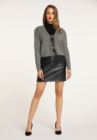 faina Oversized Cardigan in Grey