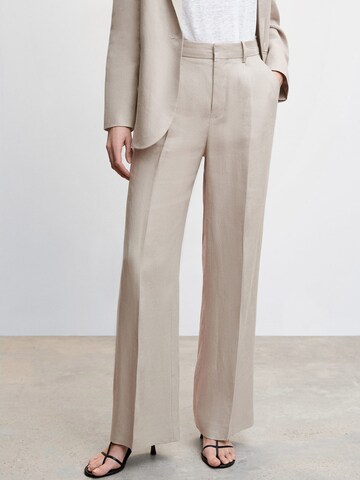 MANGO Tapered Hose in Beige: predná strana