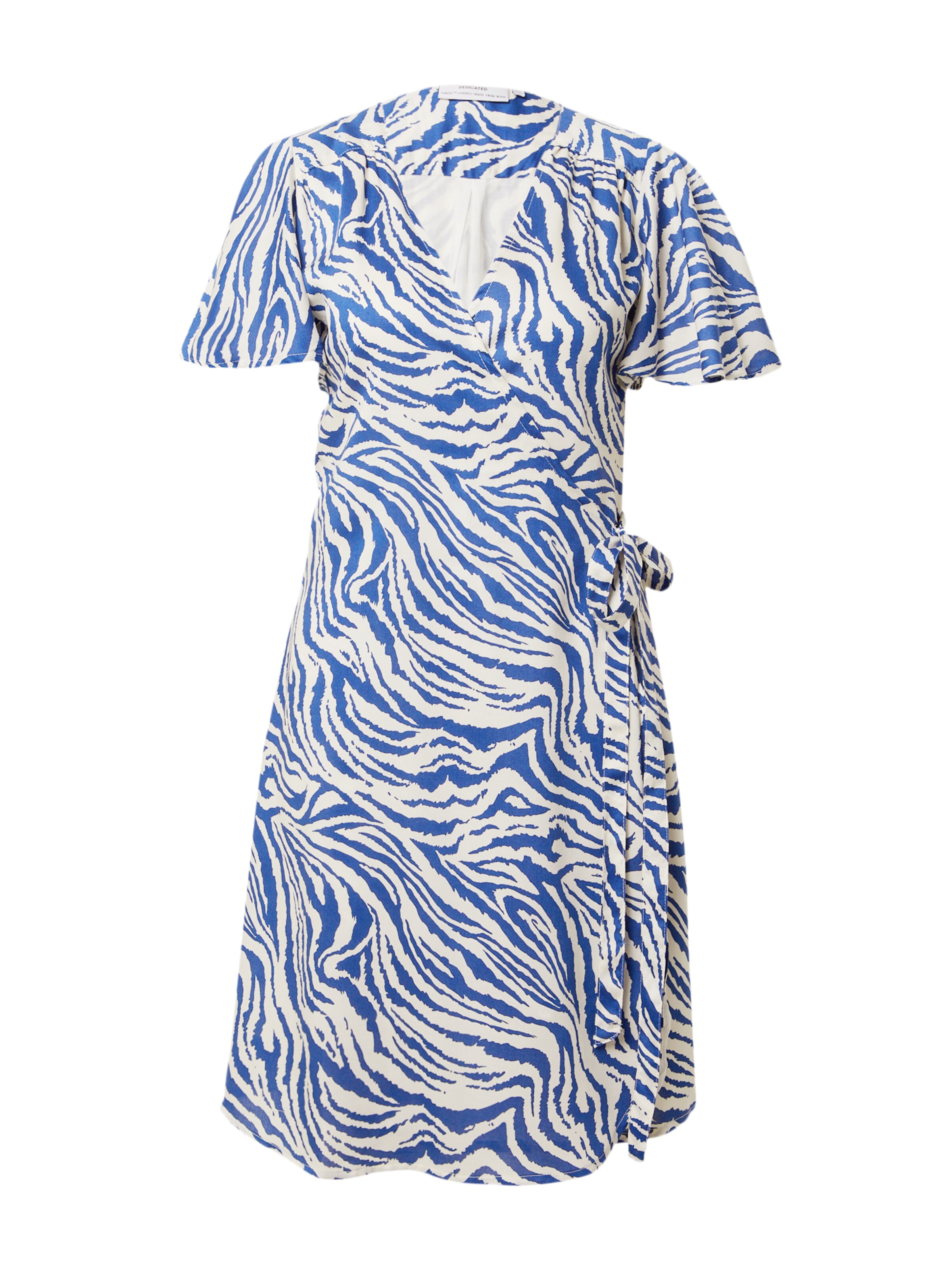 DEDICATED. Kjole i blå: forside