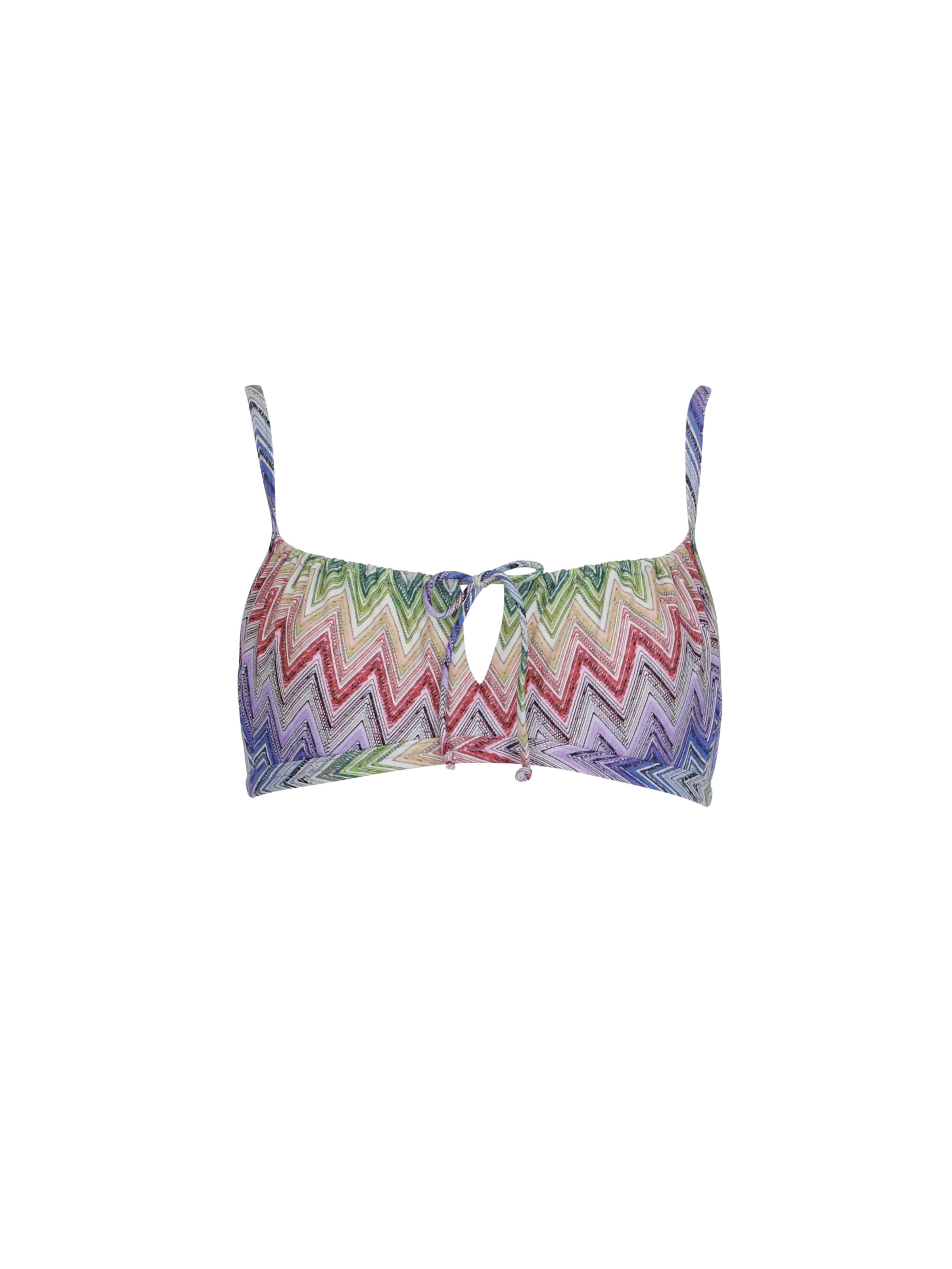 OLYMPIA Bandeau Bikini Top in Mixed colors: front