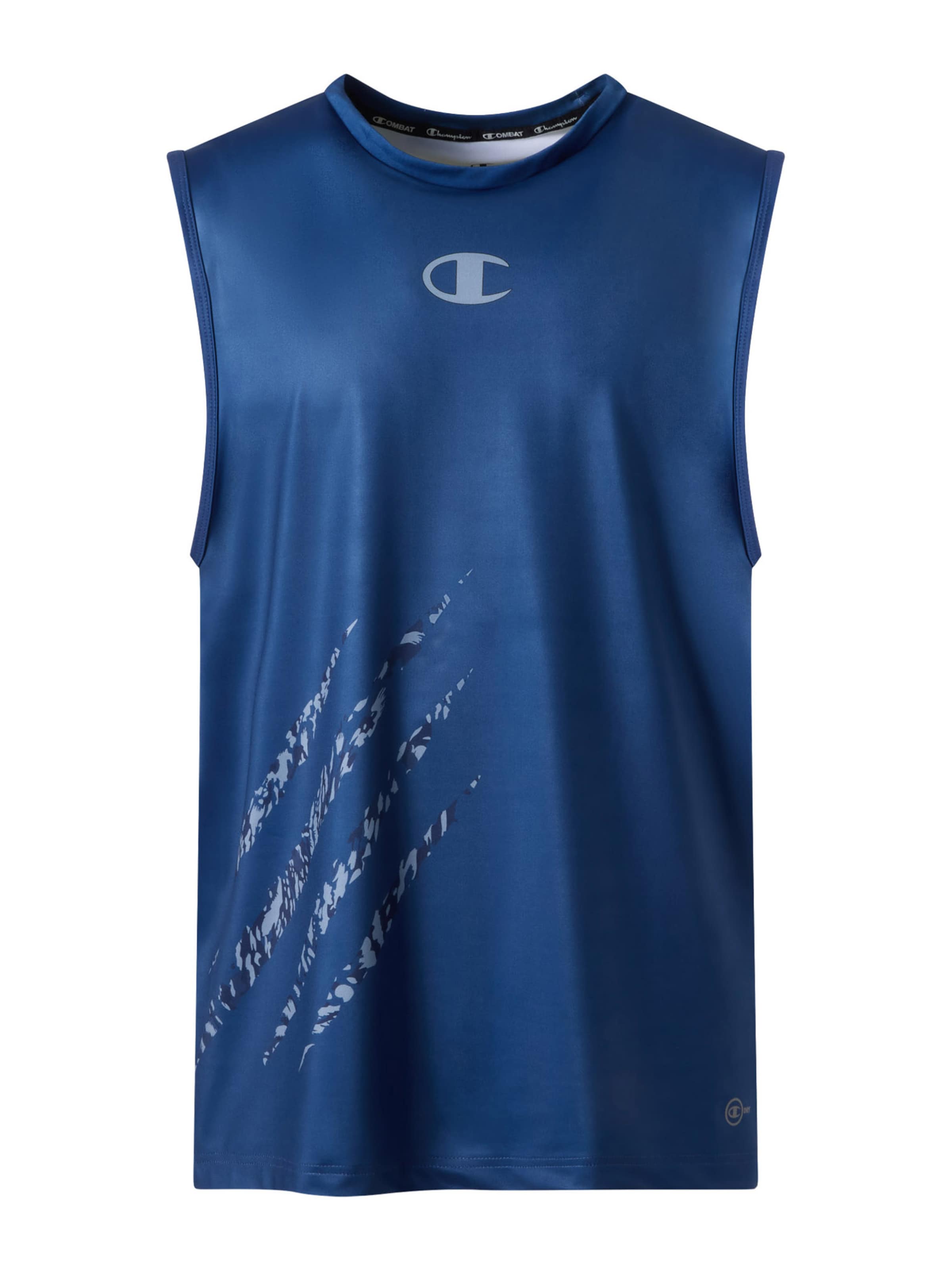 Champion Authentic Athletic Apparel Funkcionalna majica | modra barva: sprednja stran