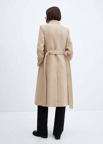 MANGO Between-Seasons Coat 'Sirenita' in Beige