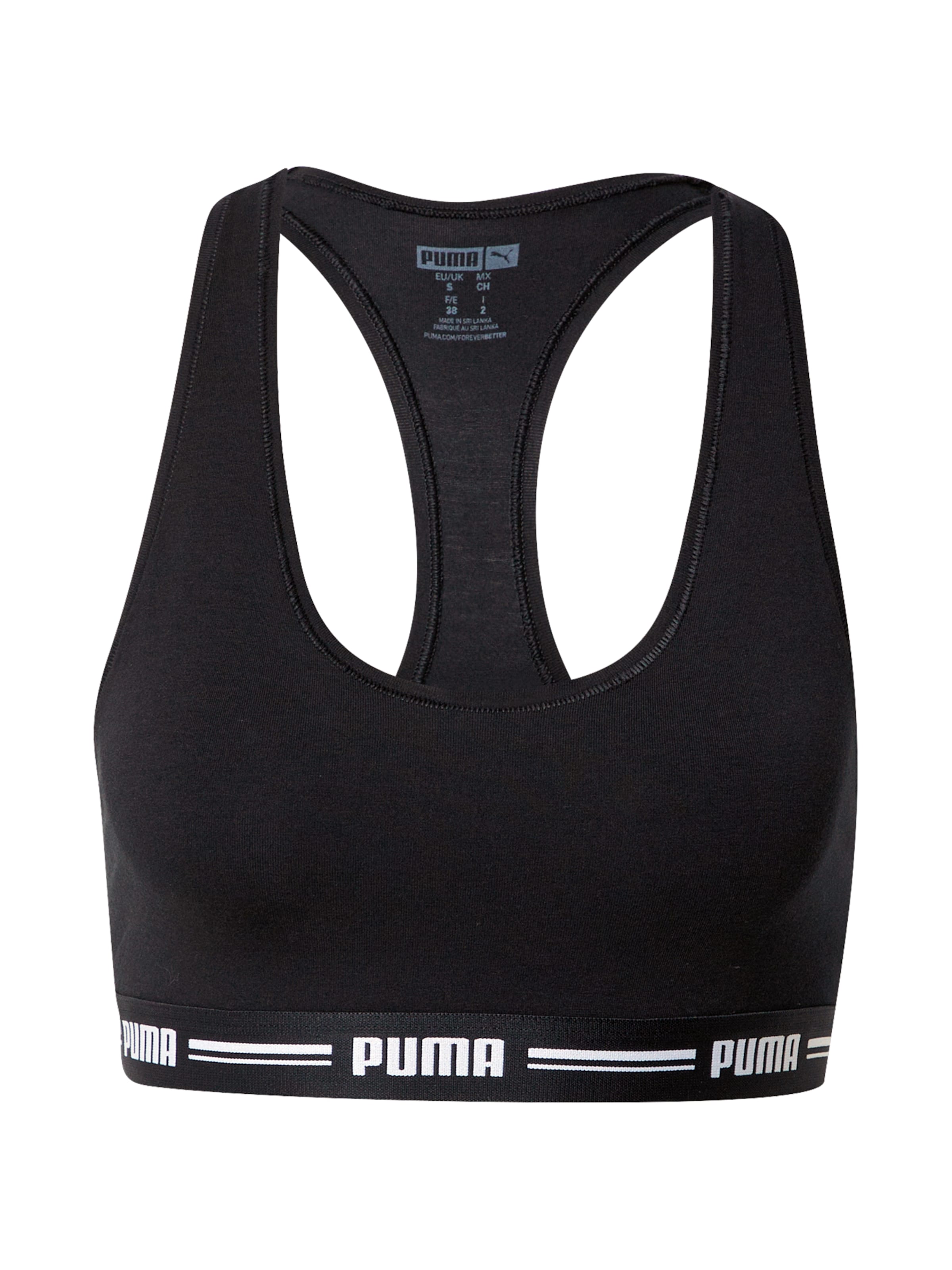 Soutien-gorge PUMA en noir : devant