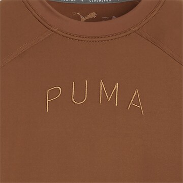 PUMA Sportsweatshirt 'CLOUDSPUN' in Braun