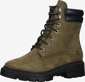 TIMBERLAND Lace-Up Ankle Boots 'Cortina' in Green: front