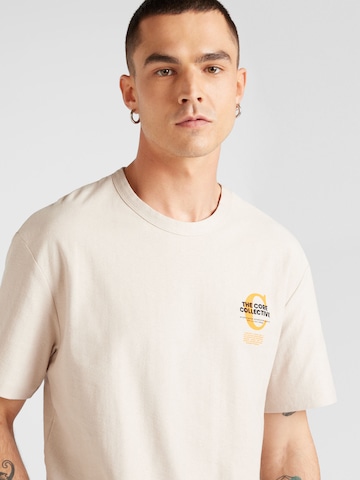 T-Shirt 'JCOHOLGER' JACK & JONES en beige