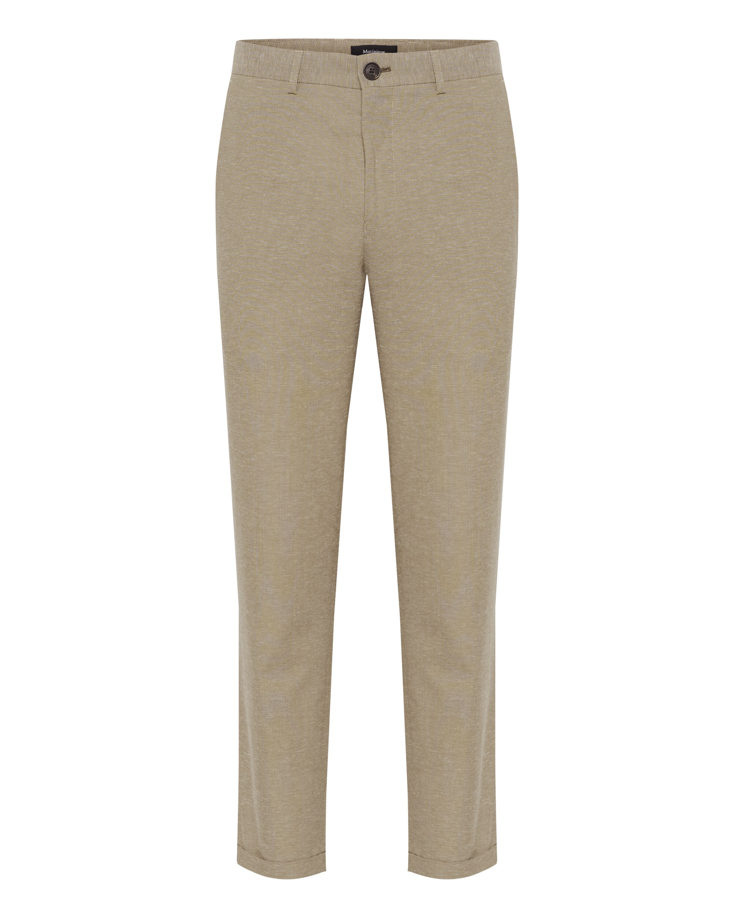 Matinique Chino 'Liam' in Beige: voorkant