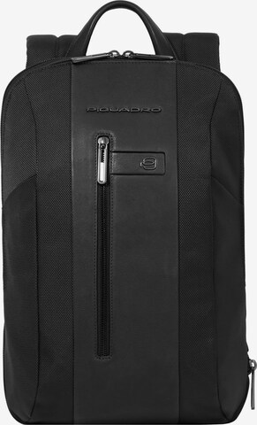 Piquadro Rucksack 'Brief' in Schwarz: predná strana