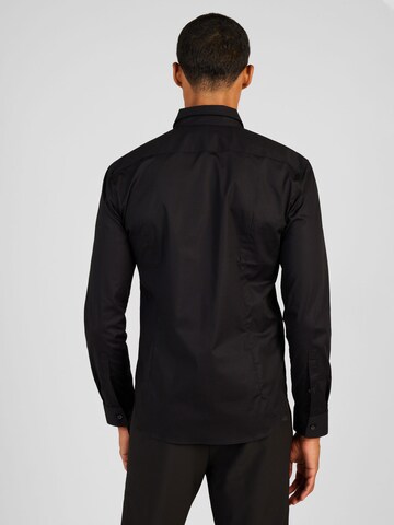 HUGO Regular fit Button Up Shirt 'Ermo' in Black