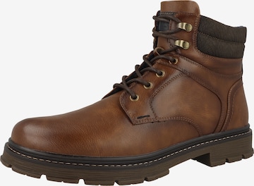 WRANGLER Veterboots ' Morgan ' in Bruin: voorkant