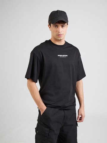 ALPHA INDUSTRIES Majica 'Studio Edition BP' | črna barva