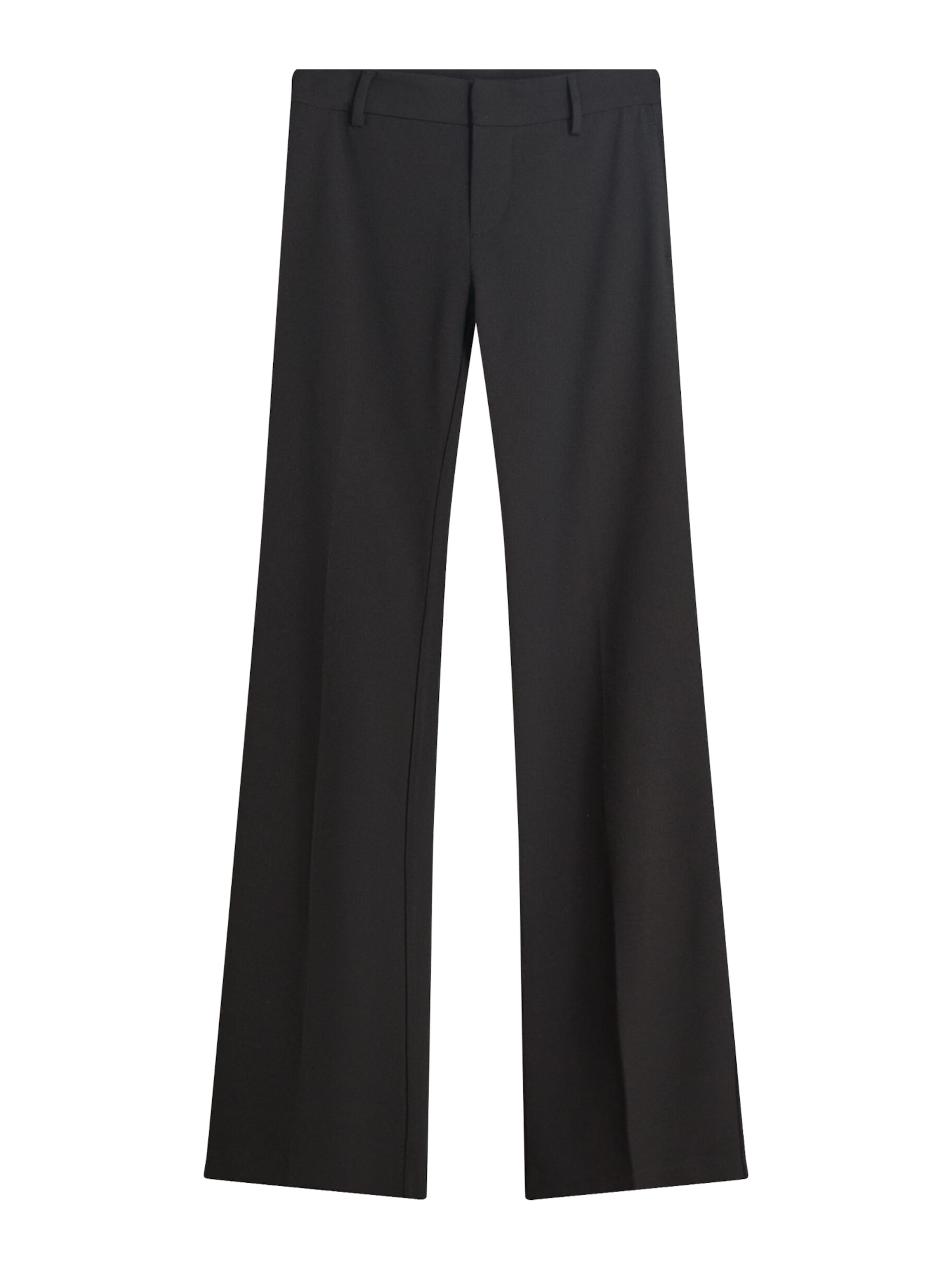 Bershka Boot cut Trousers in Black: front