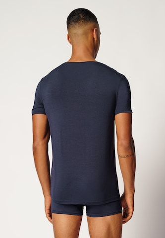 T-Shirt Skiny en bleu
