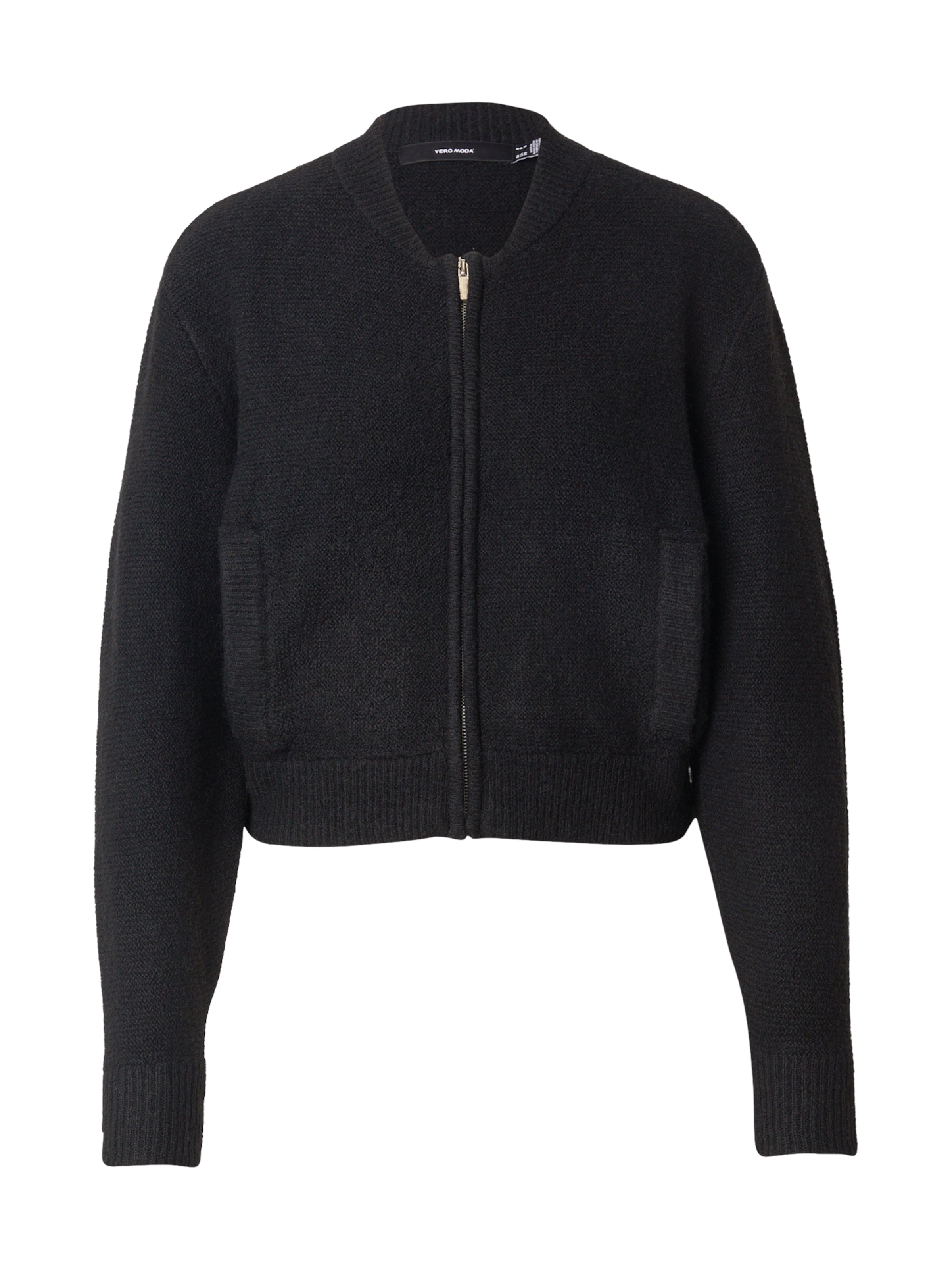 Cardigan 'VMHANNA' VERO MODA en noir : devant