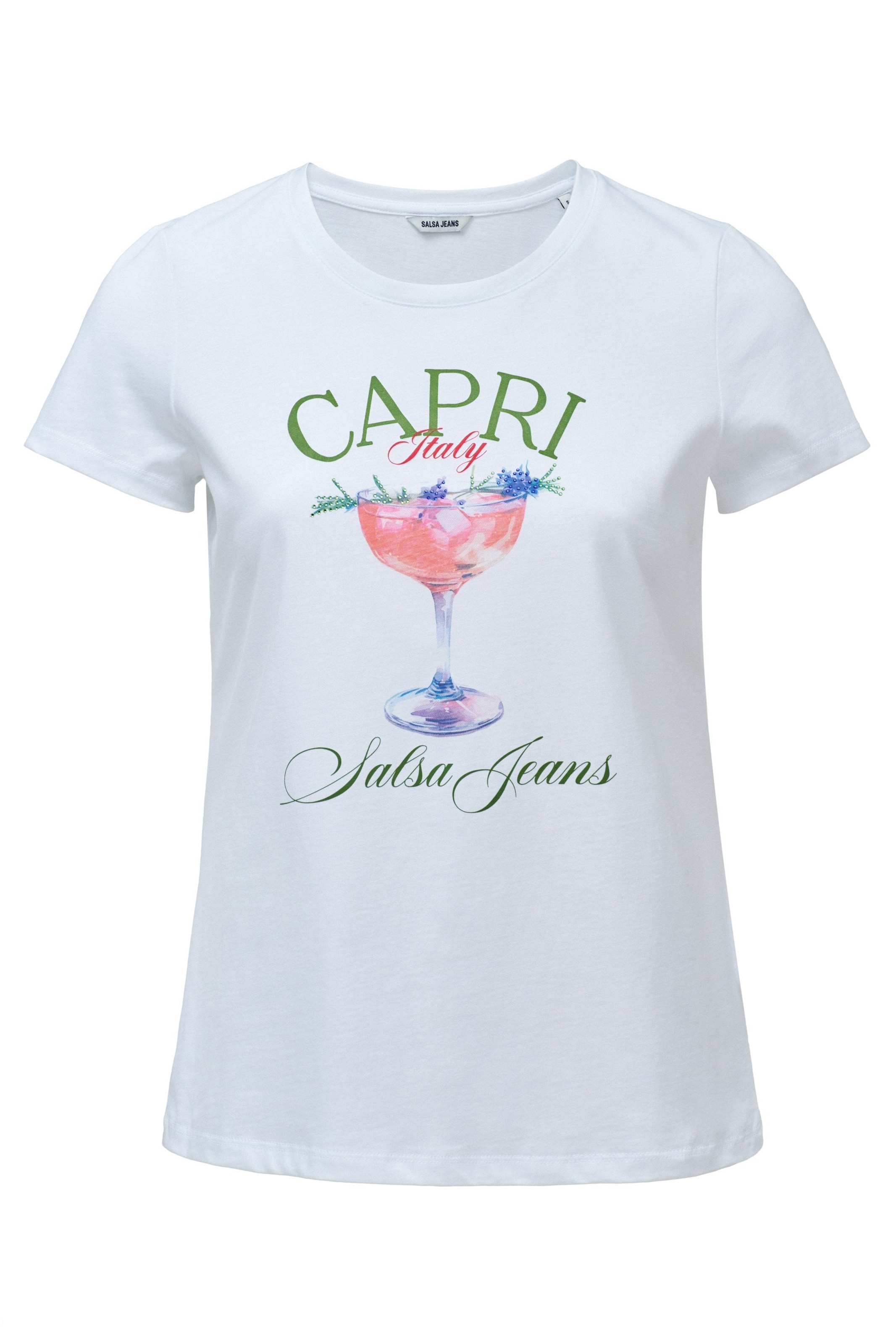 Salsa Jeans T-shirts in Weiß: Vorderseite