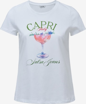 Salsa Jeans T-shirts in Weiß: Vorderseite