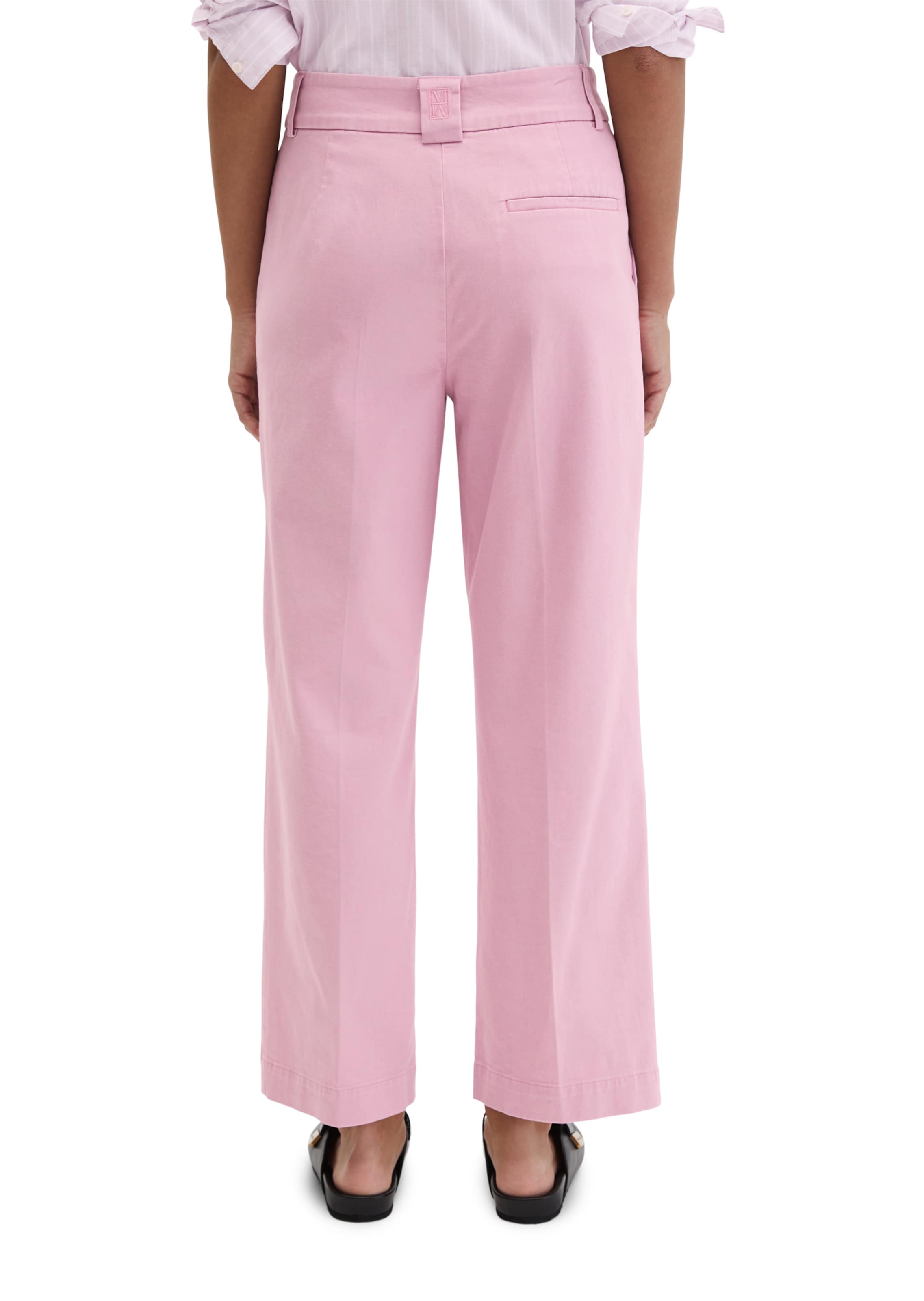 Marc O'Polo Wide leg Broek 'Mea' in Roze
