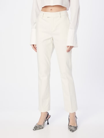 MOS MOSH Regular Chino Pants in White: front