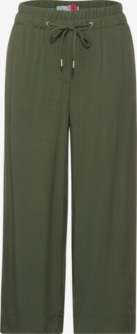CECIL Loosefit Kalhoty – zelená: přední strana
