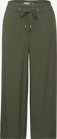 CECIL Loose fit Pants in Green: front