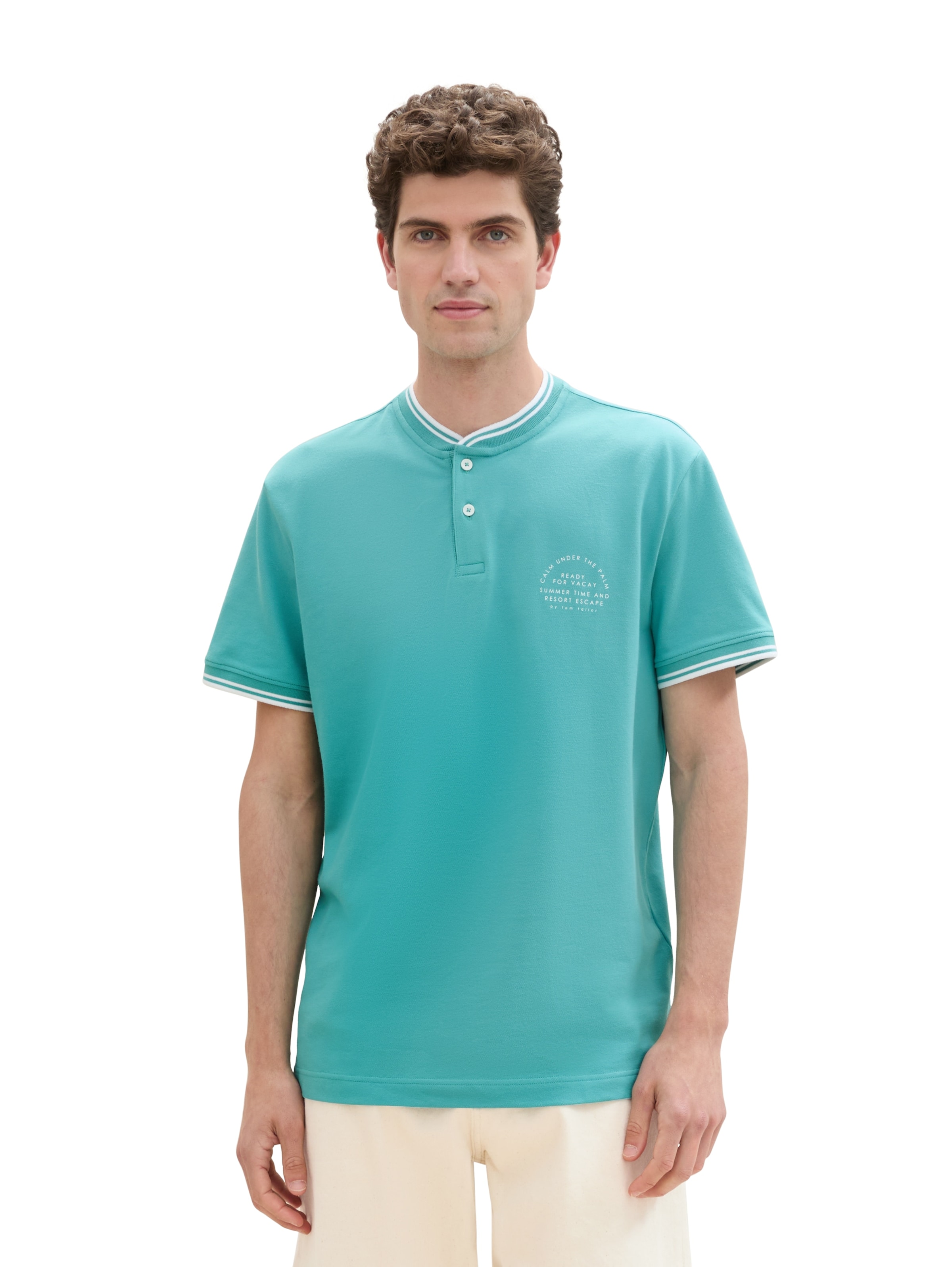 TOM TAILOR Shirt in Blue: front