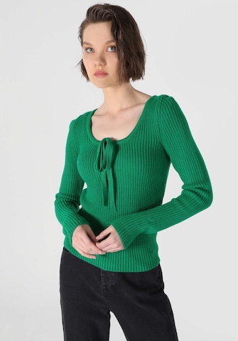 Colin's Trui in Groen: voorkant