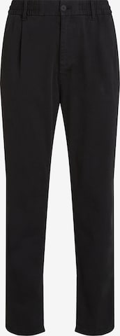 Pantalon à pince 'Isaac' Tommy Jeans en noir : devant