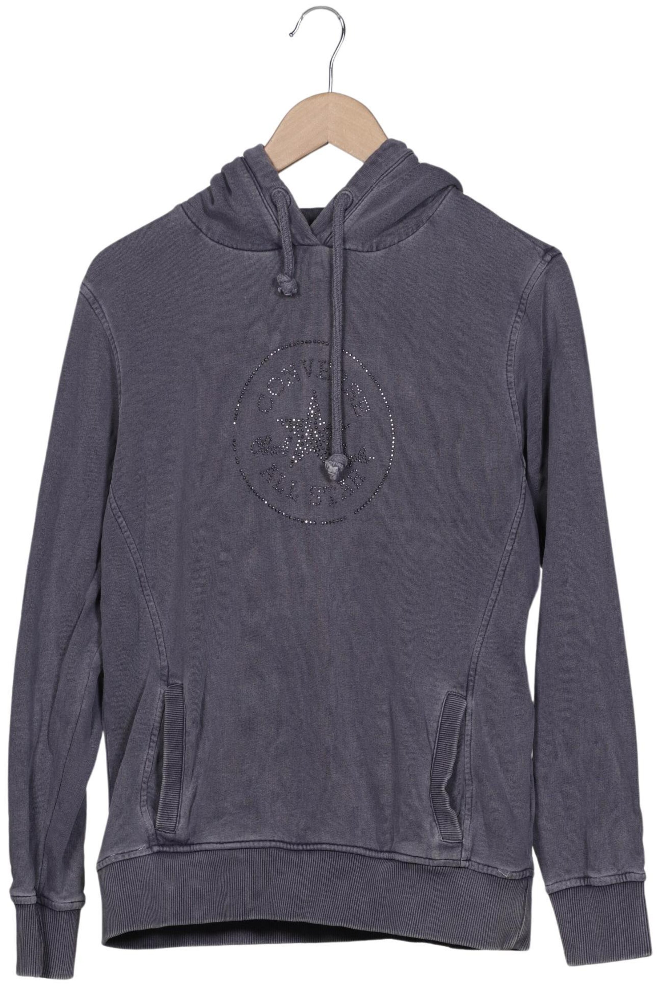 CONVERSE Kapuzenpullover XL in Grau: Vorderseite