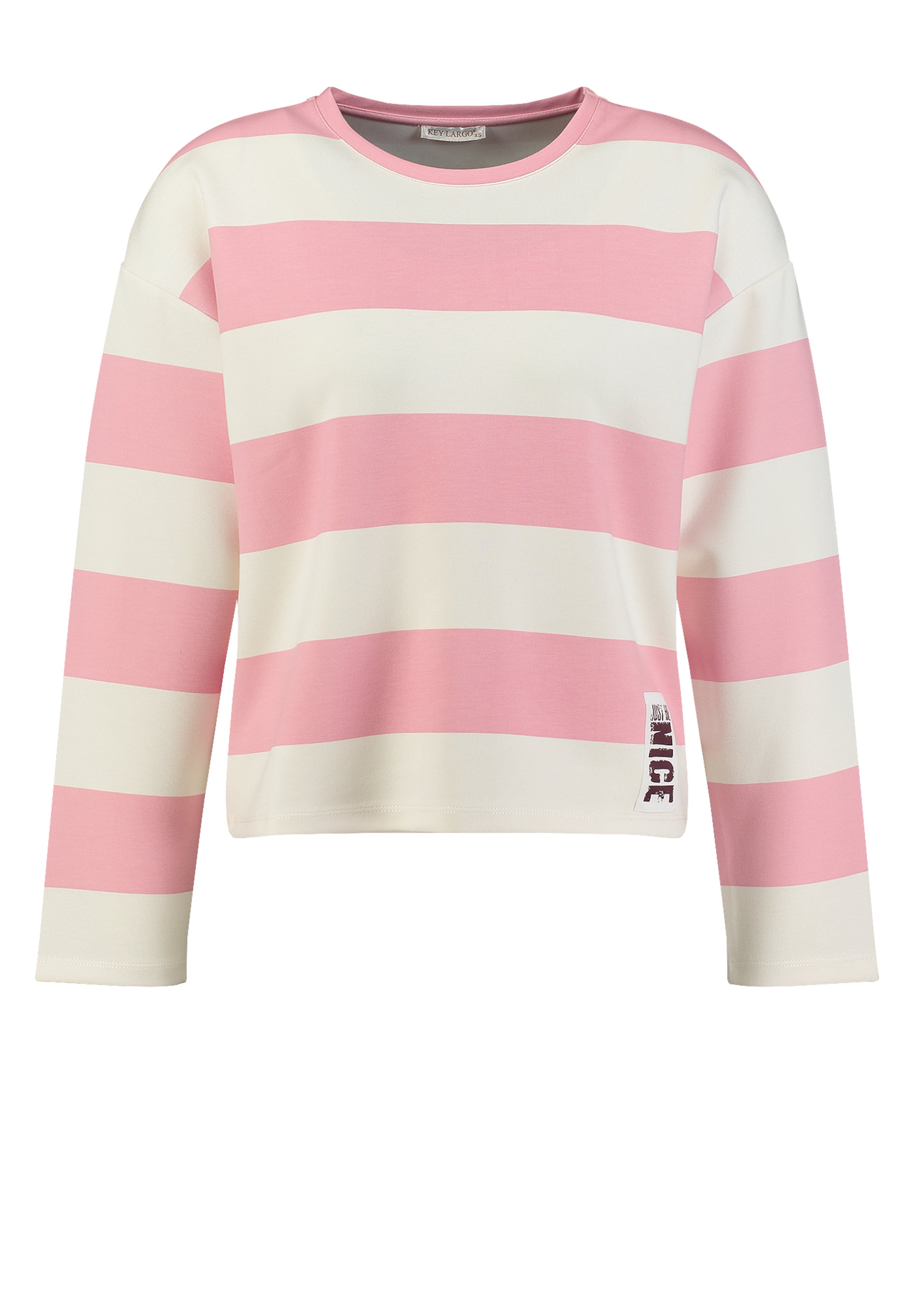 Key Largo Sweatshirt 'HAMPTON' i rosa: framsida
