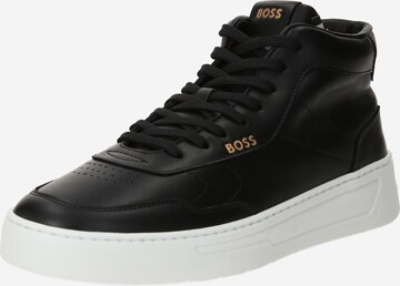 BOSS Sneakers hoog 'Baltimore' in Zwart: voorkant