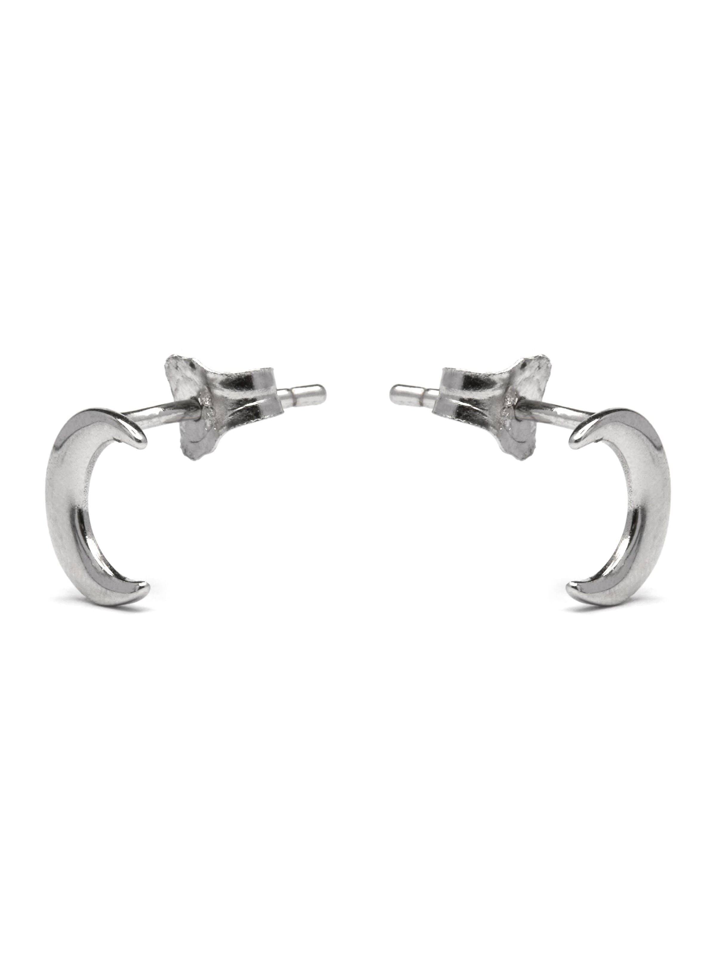 Luxenter Oorbellen 'Crescent' in Zilver