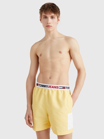 Tommy Hilfiger Underwear Board Shorts in Yellow: front