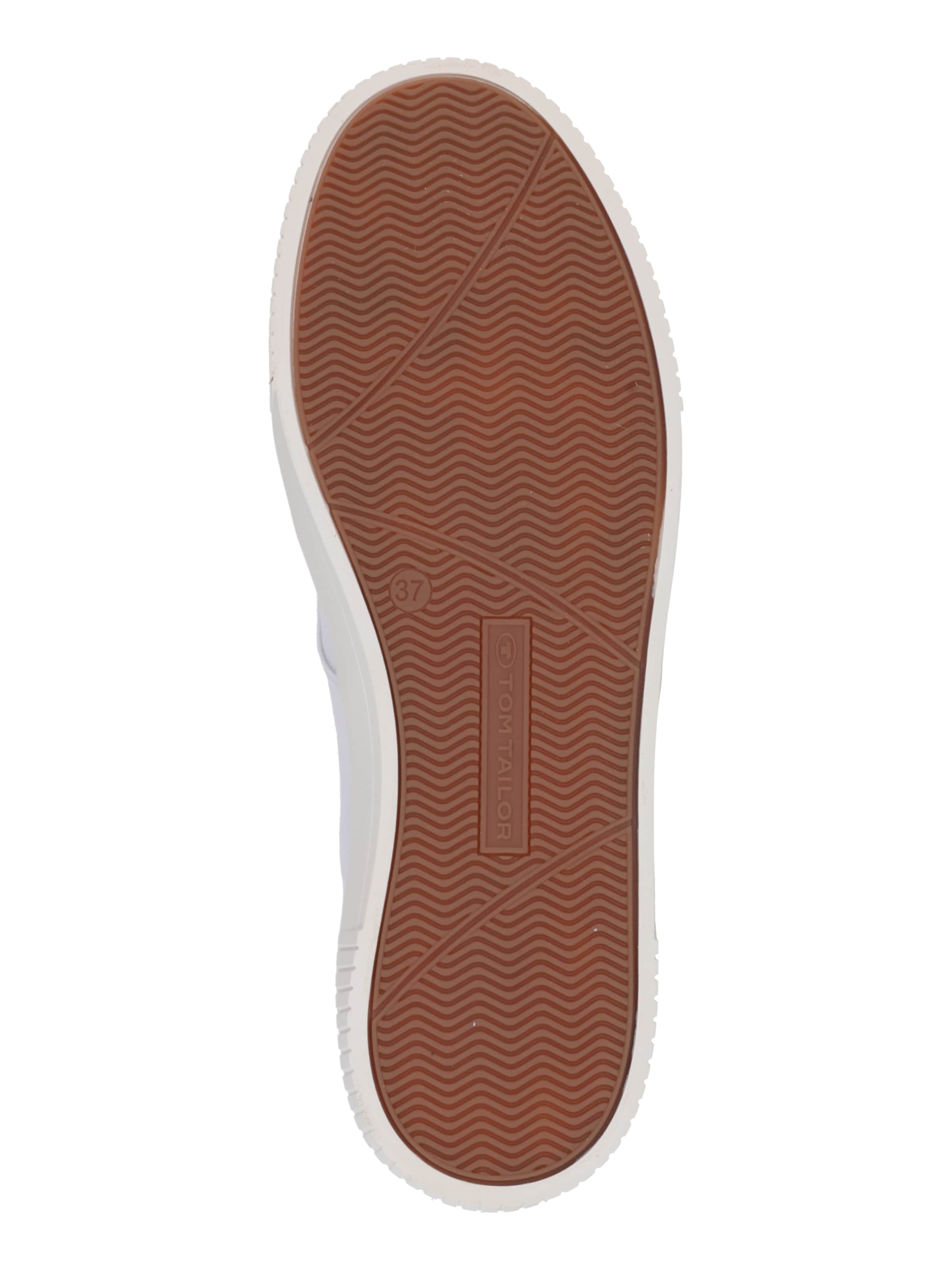 TOM TAILOR - Sapatilhas baixas em branco