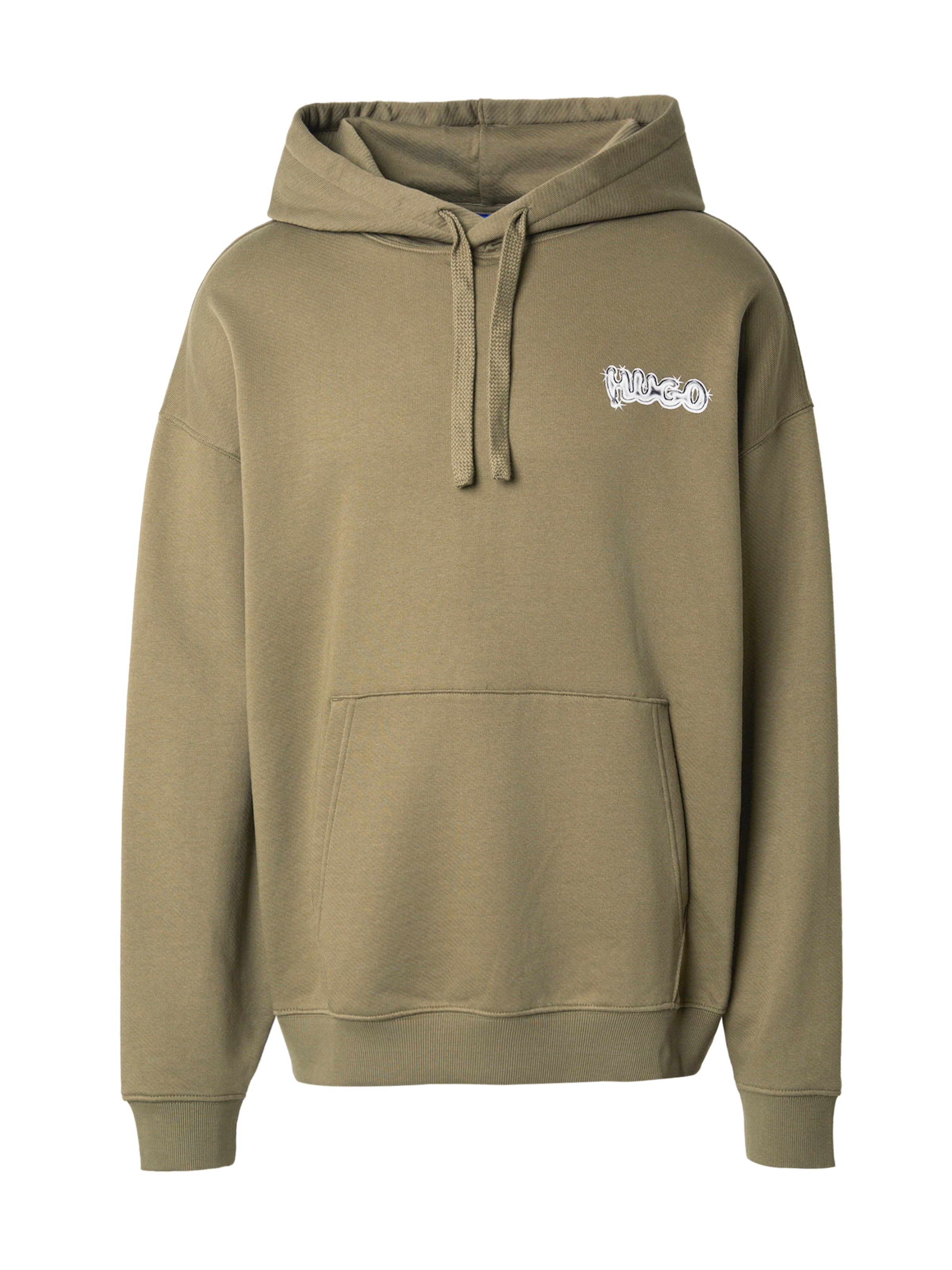 HUGO Μπλούζα φούτερ &#x27;Nyrohood&#x27; σε πράσινο: μπροστά