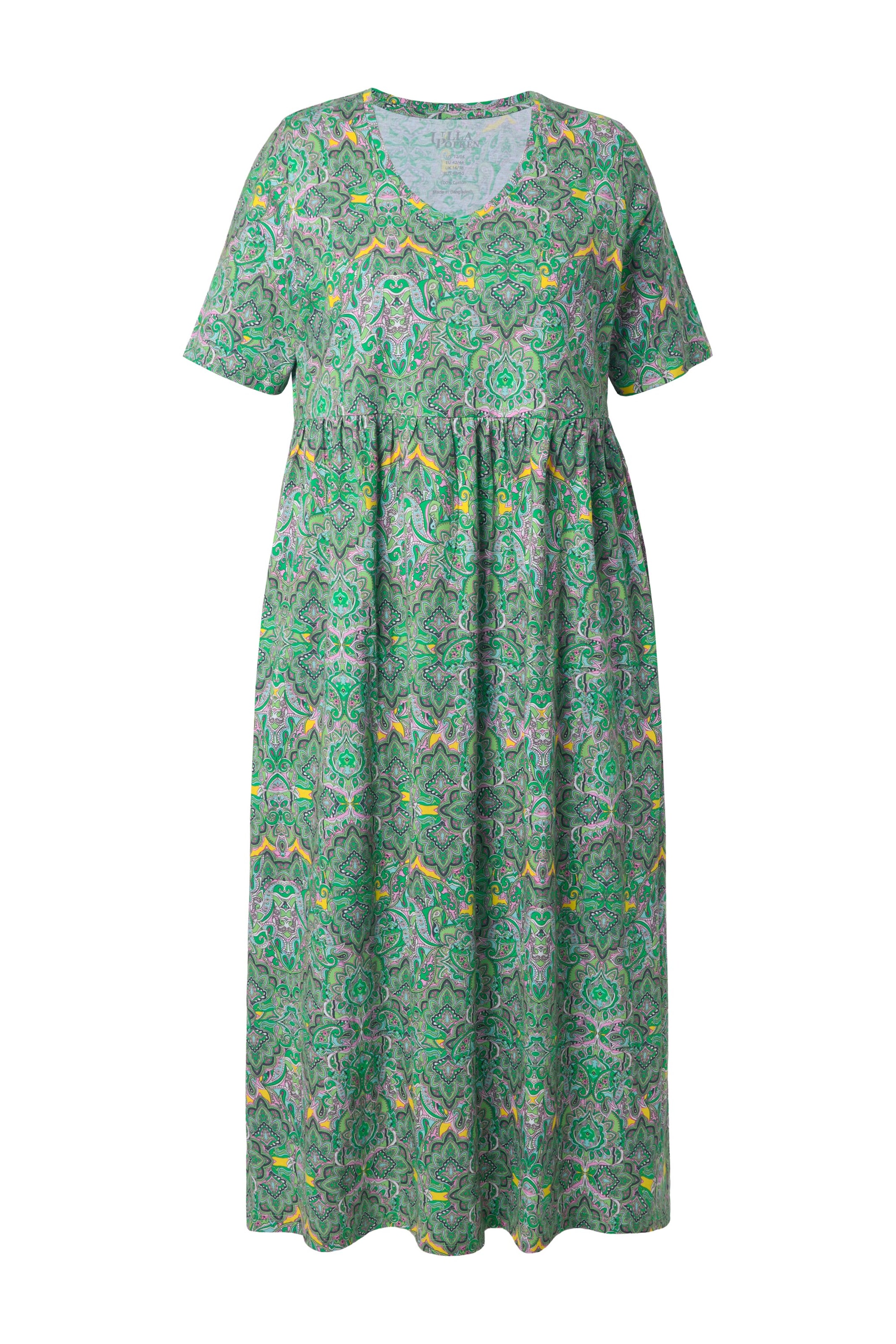 Ulla Popken Jurk in Groen: voorkant