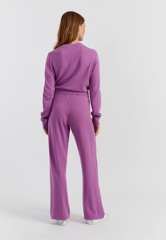 Chinti & Parker Wide Leg Bukser 'Basics' i lilla