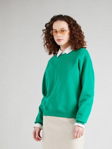 TOMMY HILFIGER Sweatshirt in Groen: voorkant