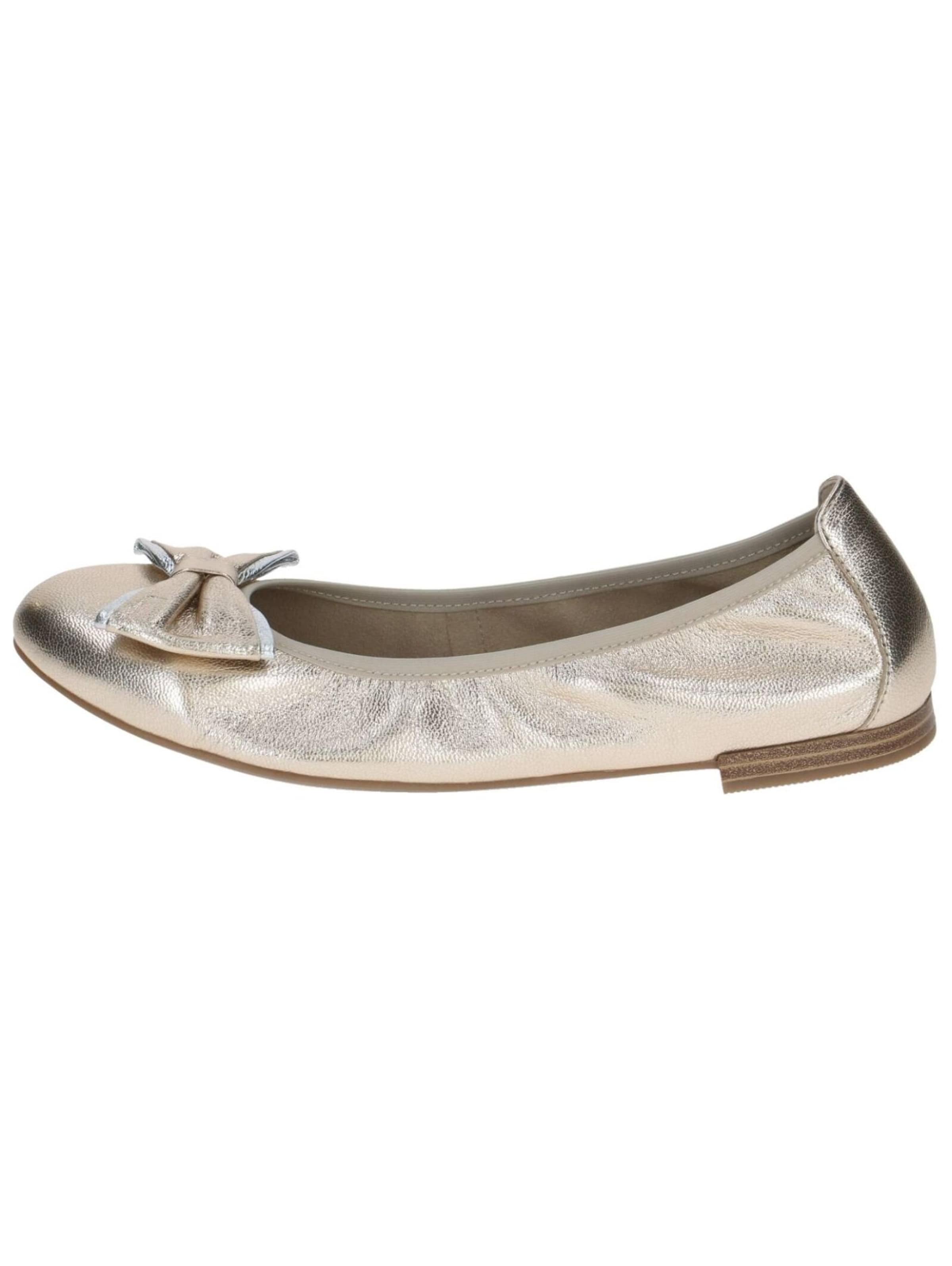 Ballerines CAPRICE en or
