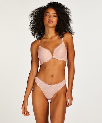 Hunkemöller Thong 'Marine' in Pink