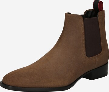 HUGO Chelsea Boots 'Cult' in Brown: front